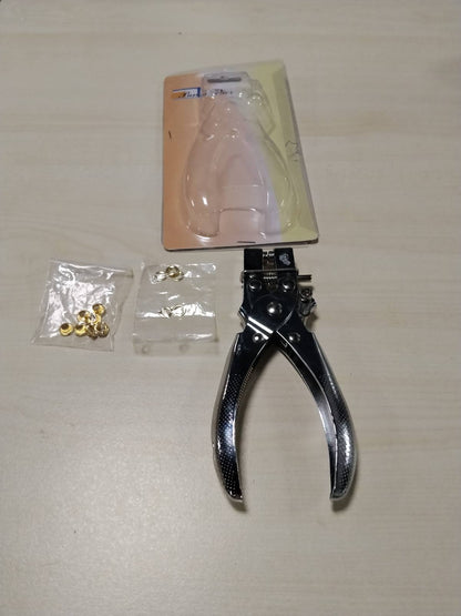 335128 - MYGEROMON Set letre për pinca me vrima për vrima 5 mm për lëkurë/karton
