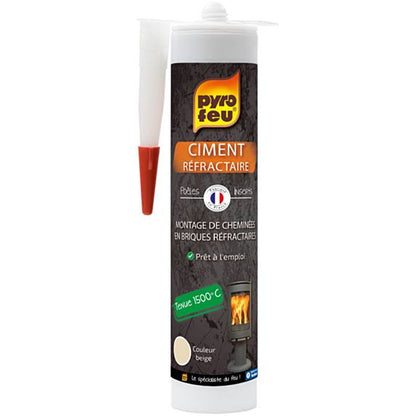 314910 - FISHEK ÇIMENTOJE PËR ARGJILË ZJARRI PYRO FEU 310 ML, VIZKOZITET MESATAR DERI NË TË LARTË, TRANSPARENT, REZISTENT NDAJ NXEHMTËS, PËR BETON, PËRDORIM TË BRENDSHËM, AMATOR, PËRDORIM PROFESIONAL, MURATURË, 12 COPË