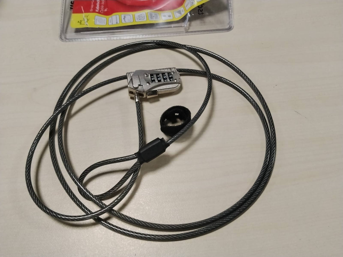 314851 - BURG WÄCHTER Kyç me kabllo me kombinim, kyç me litar për biçikleta, motoçikleta, skutera elektrikë, mobilje kopshti, 720 200 Snap+Lock, e zezë, 2 m