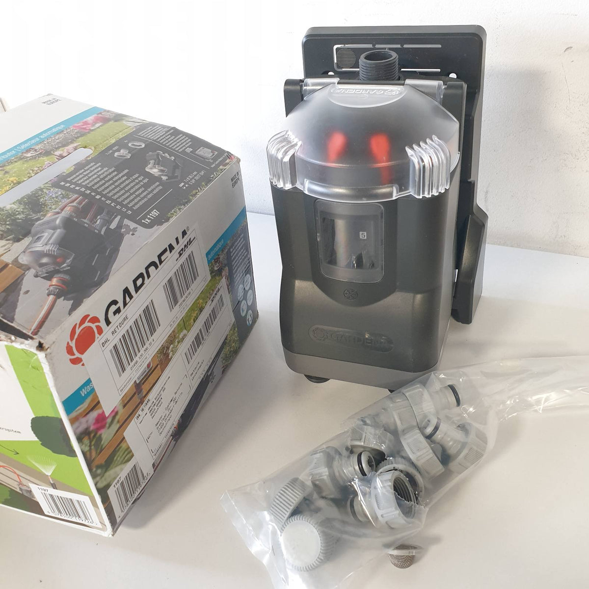 312708 - GARDENA SHPËRNDARËS AUTOMATIK UJI, 6 drejtime, fileto mashkull 3/4" (1197-20)