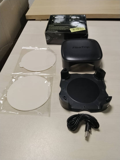 314674 - VIITECH Kurth pleshti për apartamente, 5 disqe ngjitëse, me dritë LED USB, spektër dhe tërheqje termike omnidireksionale