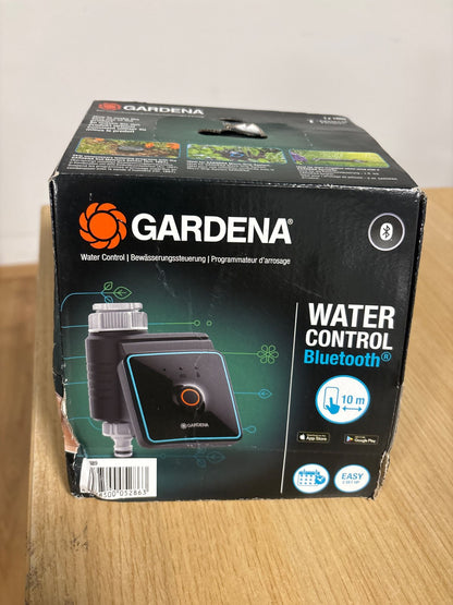 312830 - GARDENA Kontroll ujitjeje me aplikacionin Bluetooth: Ujitje automatike për kopsht dhe ballkon, e konfigurueshme nëpërmjet aplikacionit, cikle ujitjeje në 3 orare, rreze 10 m (01889-20)