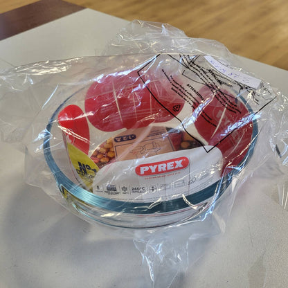 318819 - PYREX PREPWARE Shatërvan i rrumbullakët prej qelqi, 20 cm, 1.1 l