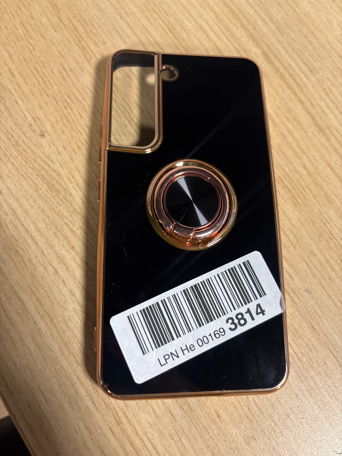267258 - URARSSA Mbrojtëse për Samsung S22 5G, silikoni, me unazë magnetike 360°, e hollë prej TPU, Rezistent ndaj goditjeve, e zezë