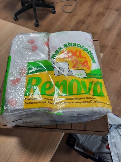 294643 - Renova XXL 2 Rrotulla | 2 Rrotulla XXL = 4 Standarde | 2 Shtresa të Bardha - Modele të Rastësishme