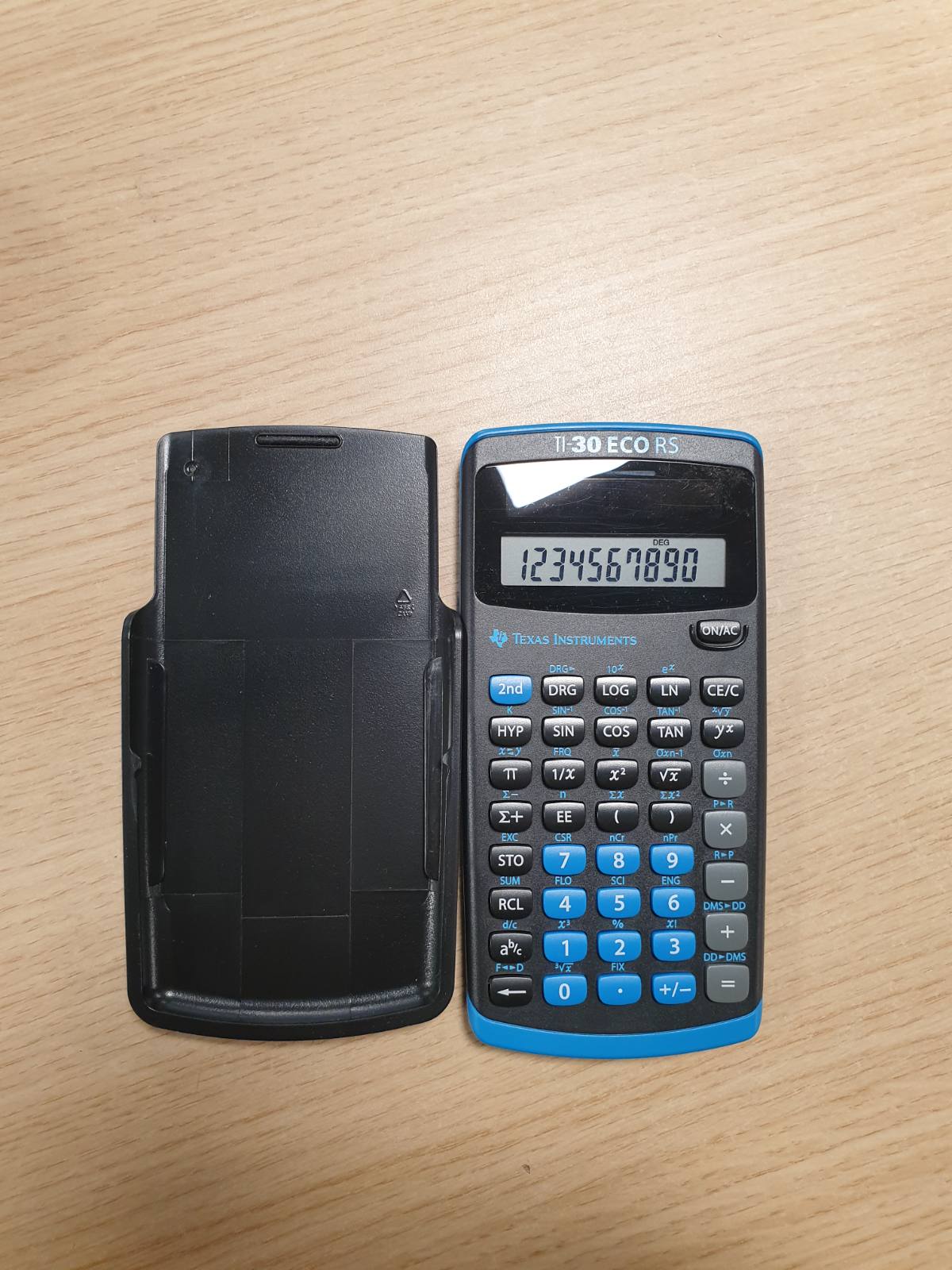 295315 - TEXAS INSTRUMENTS Kalkulator Shkollor TI-30 ECO RS, Teknik-Shkencor, Ekran 10-Shifror, Me Energji Diellore, i Zi
