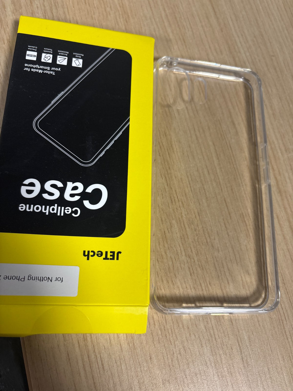 267111 - JETech Mbrojtëse për Telefonin 2, Mbrojtëse Transparente, e papërshkueshme nga gërvishtjet