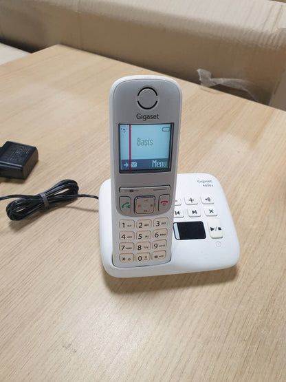 295144 - GIGASET AS690A - Telefon DECT pa tel me sekretari sekretarie - ekran i madh me kontrast të lartë, profile tingulli të rregullueshme - funksion pa duar - mbrojtje nga thirrjet, i bardhë [versioni gjerman]