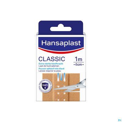 159380 - HANSAPLAST CLASSIC 1 M X 6 CM → Fashë ngjitëse Hansaplast Classic, 1 m × 6 cm.