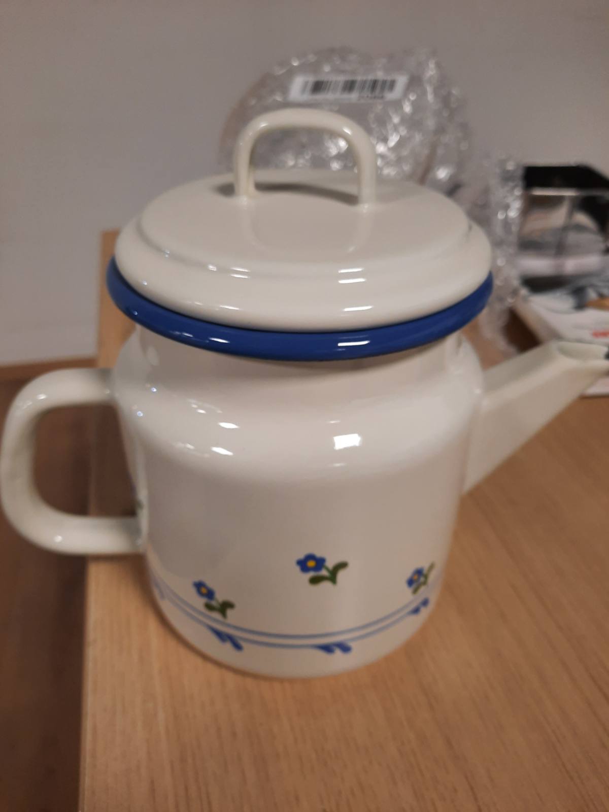 197624 - MÜNDER - Çajnik Smalti me Motiv Lulesh, Kapaciteti 1 Ltr