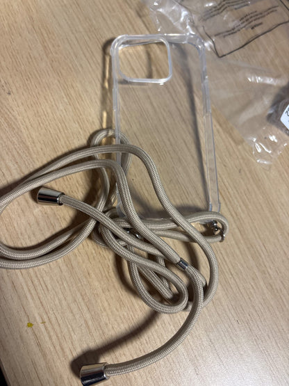 267214 - PNAKQIL - Mbrojtëse telefoni për iPhone 14 Pro, silikon i butë transparent, mbulesë mbrojtëse kundër rënies, 6.1", ngjyrë kaki