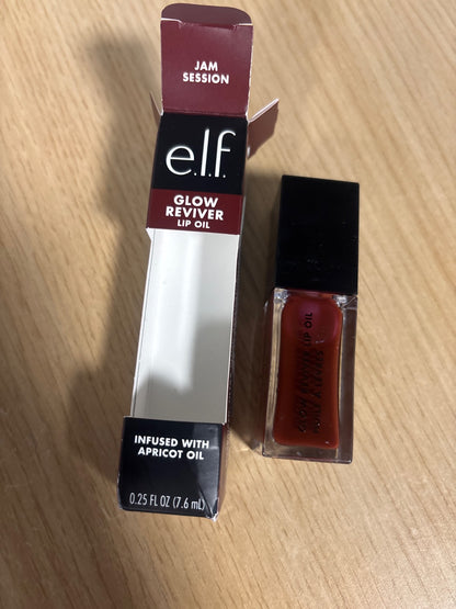 318480 - ELF Vaj Buzësh Glow Reviver, Ushqyes, i Ngjyrosur, i Pasuruar me Vaj Jojoba, Vegan, Jam Session