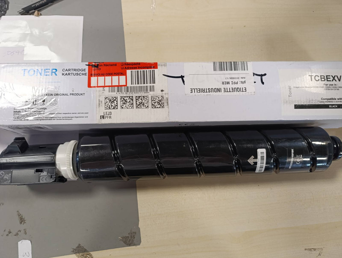 305275 - ABC Toner Kartushi i Kompatibël për Canon c-exv49 Noir, Përshtatje për Canon imagerunner Advance c3320 c3320i c3325i c3330i c3520i c3525i c3530i