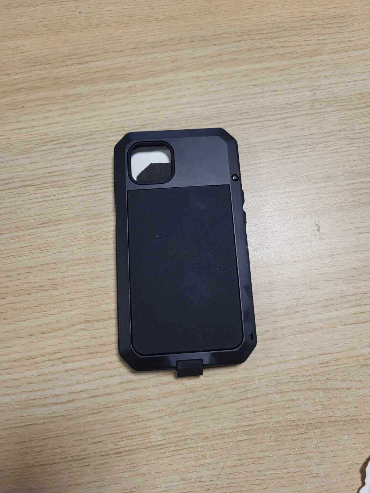 273646 - Mbrojtëse LANHIEM për iPhone 13 (6.1"), Mbrojtëse 360 gradë, e zezë, rezistente ndaj goditjeve dhe pluhurit, me mbrojtës të integruar të ekranit