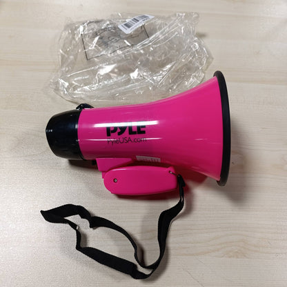 266873 - PYLES Megafon me Sirenë, 20W, i Palosshëm me Mikrofon, Volum i Rregullueshëm, Rreze: 550m