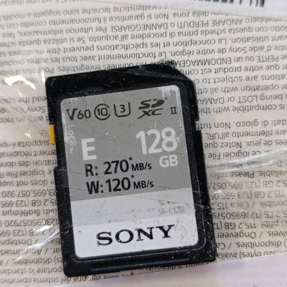 276353 - SONY Kartë memorieje dixhitale 128 GB SF-E seria UHS-II U3 V60 Sdhxc - Lexim 270MB/S, Shkrim 120MB/S