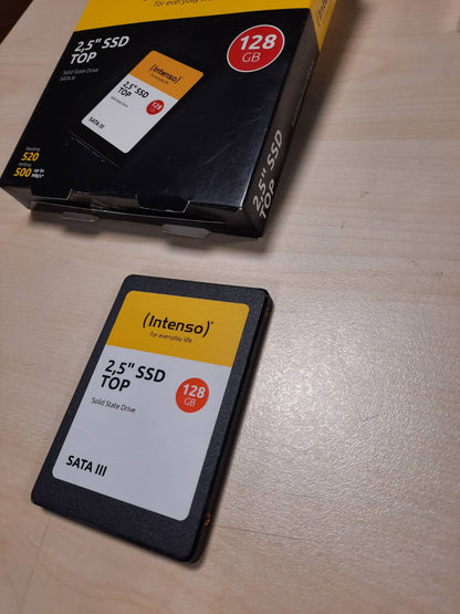 276654 - INTENSO 128GB SSD Sata 3, Shpejtësi Leximi 470MB/s, Shpejtësi Shkrimi 540MB/s, i Zi