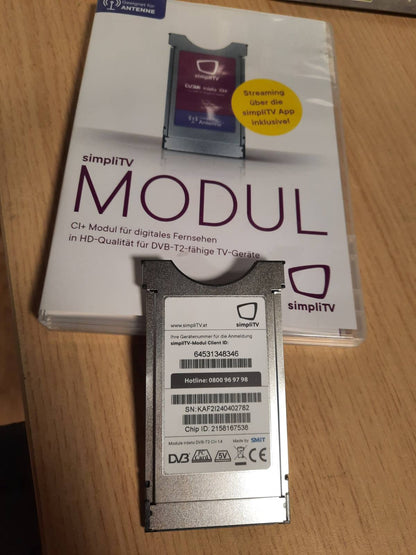 195412 - Modul simpliTV CI+ CAM me sistem Irdeto pa kartë (Cardless) – Ngjyrë argjendi.