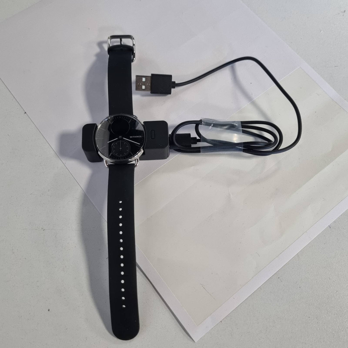 298941 - WITHINGS ScanWatch 2 – Orë inteligjente shëndetësore 38 mm për burra dhe gra, EKG, SpO2, Temperaturë, Gjurmues gjumi, Shëndeti i frymëmarrjes, Rezistente ndaj ujit, Jetëgjatësi baterie 35-ditore, Android dhe iOS, E zezë