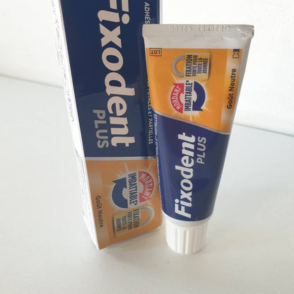 301450 - Fixodent Krem ngjitës për kafshim Plus, 40g, për proteza të plota dhe të pjesshme