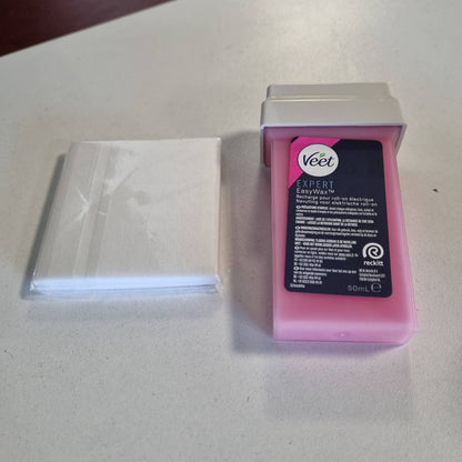 298820 - Veet EasyWax - Mbushje me dyll të nxehtë për heqjen e qimeve - 50ml - Krahë dhe këmbë