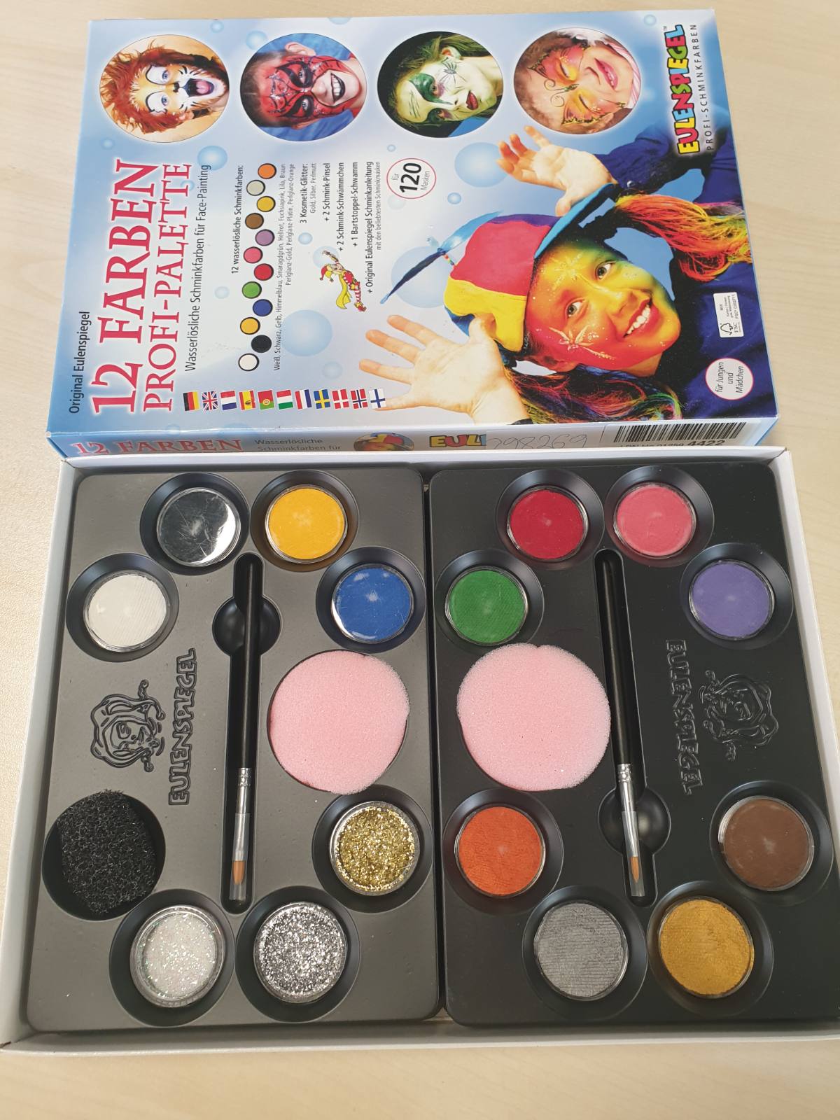 298269 - EULENSPIEGEL Palette Makeup 12 Ngjyra 21 Copë
