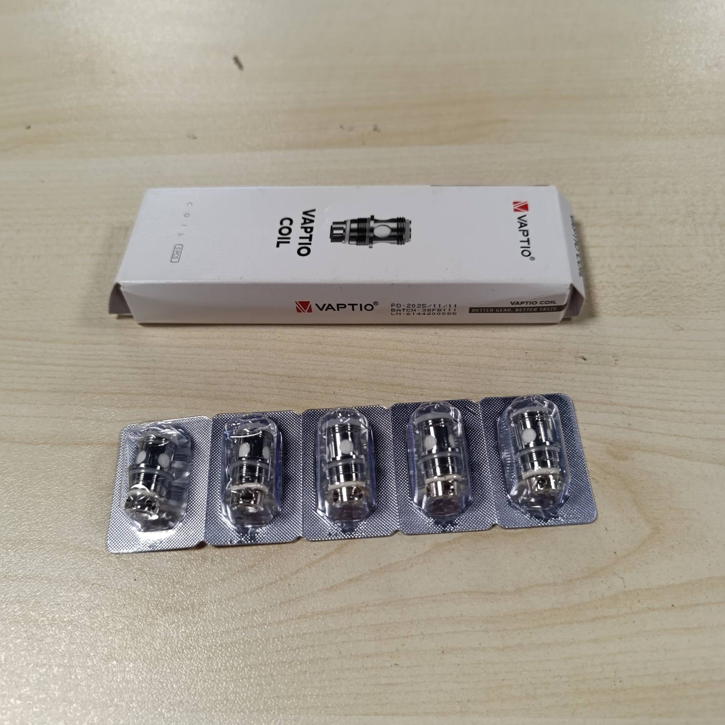 275863 - VAPTIO Aksesori për Cigare Elektronike PT1 Spirale 129A, 0.25hm, 20-50W, 5 copë, i përshtatshëm për SOLO 2 KIT, Pa Lëng Elektronik, Pa Nikotinë