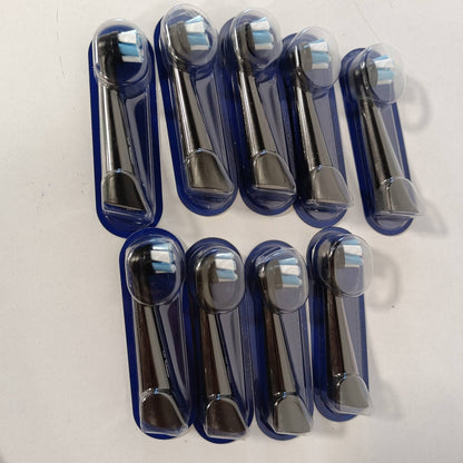 275034 - ORAL-B Koka Furçash Zëvendësuese iO Ultimate Clean, të Zeza, Pako me 10 Koka Furçash Dhëmbësh, Koka Furçash për Pastrim të Thellë të Avancuar
