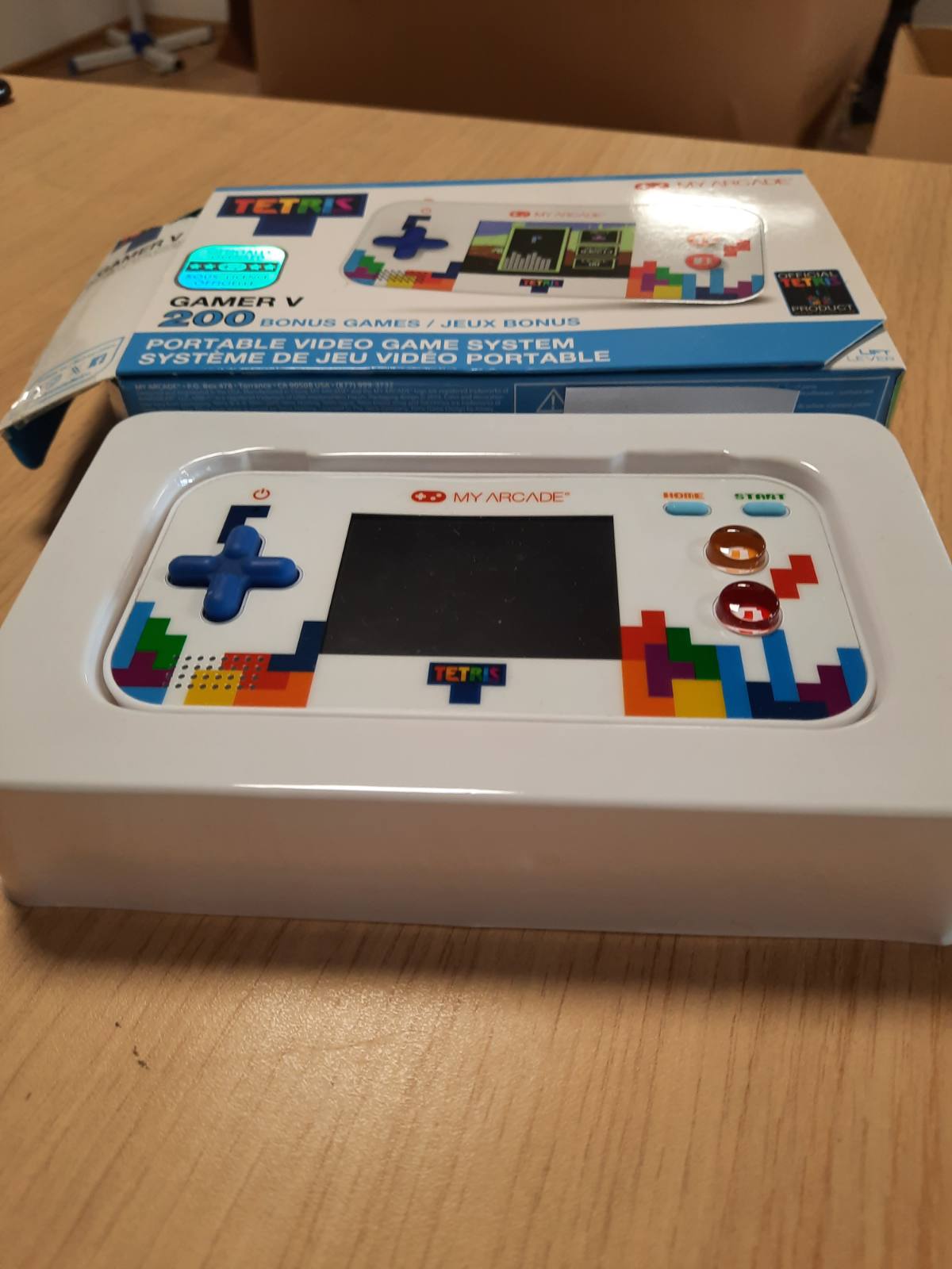 276624 - ARCADE IME Loja Tetris 201, Lojë LCD e zezë, 1 PC me butona kontrolli, Bateri USB-C