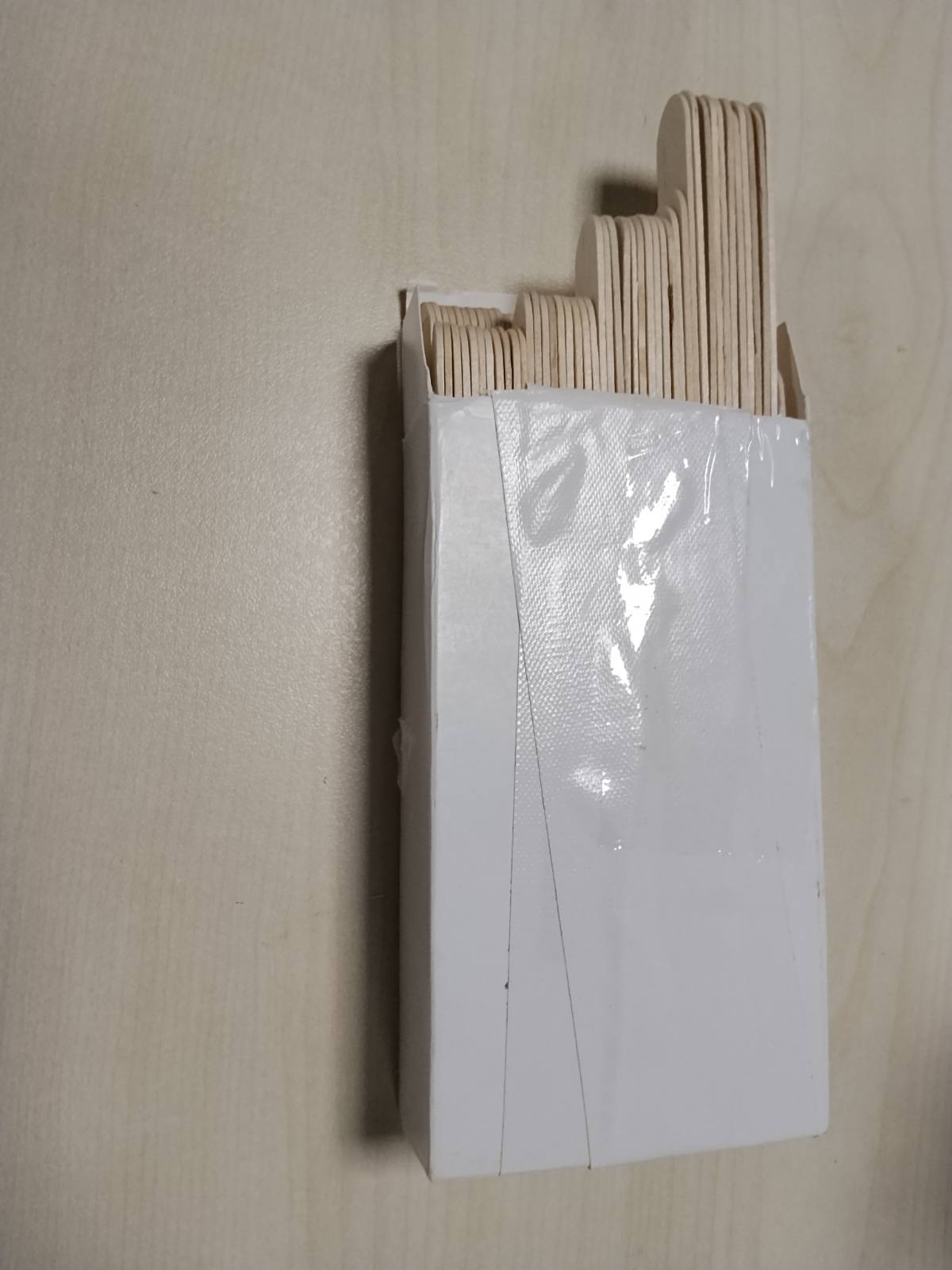301388 - LALILL Spatula druri - 100 copë - Gjatësia 15 cm - Dru thupre - Për heqjen e qimeve dhe punime artizanale