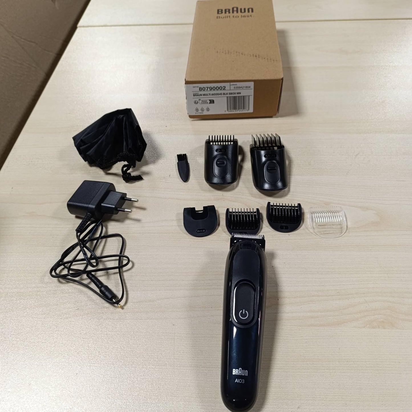 316152 - BRAUN Makinë prerëse Multigroom All-in-One Seria 3 AIO3545, 8-në-1, 14 gjatësi, bateri 50 minuta
