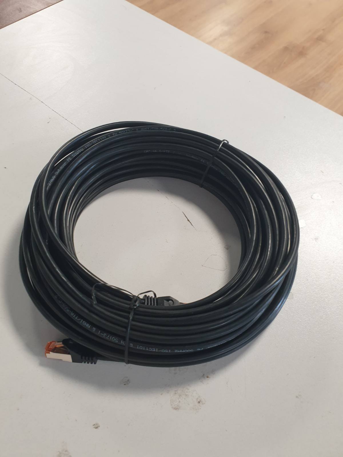 273609 - 1aTTack.de Kabllo Rrjeti për Jashtë Cat.6a 20m, 10 Gb/s me Konektor RJ45, E Zezë