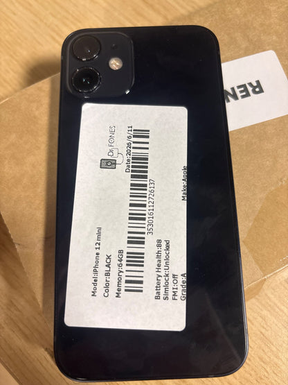 309431 - APPLE iPhone 12 mini, 64GB, i Zi - (Gjeneralüberholt)