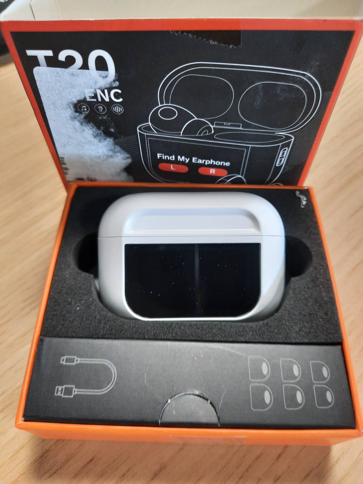 276748 - ZZU Kufje Bluetooth pa tel me ekran inteligjent me prekje, kohëzgjatje dëgjimi 48-orëshe, Bluetooth 5.4, anulim zhurme ANC dhe ENC, 5 modalitete EQ, HiFi Stereo, IPX7 të papërshkueshme nga uji, të bardha
