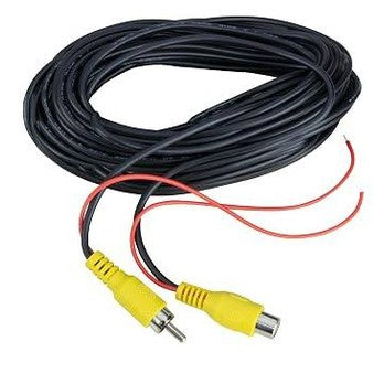 269465 - Kabllo 7.6 m për kamerë mbrapa, me lidhje RCA për video dhe zgjatues të energjisë, e përshtatshme për makina, kamionë, SUV, rimorkio dhe kamera sigurie.