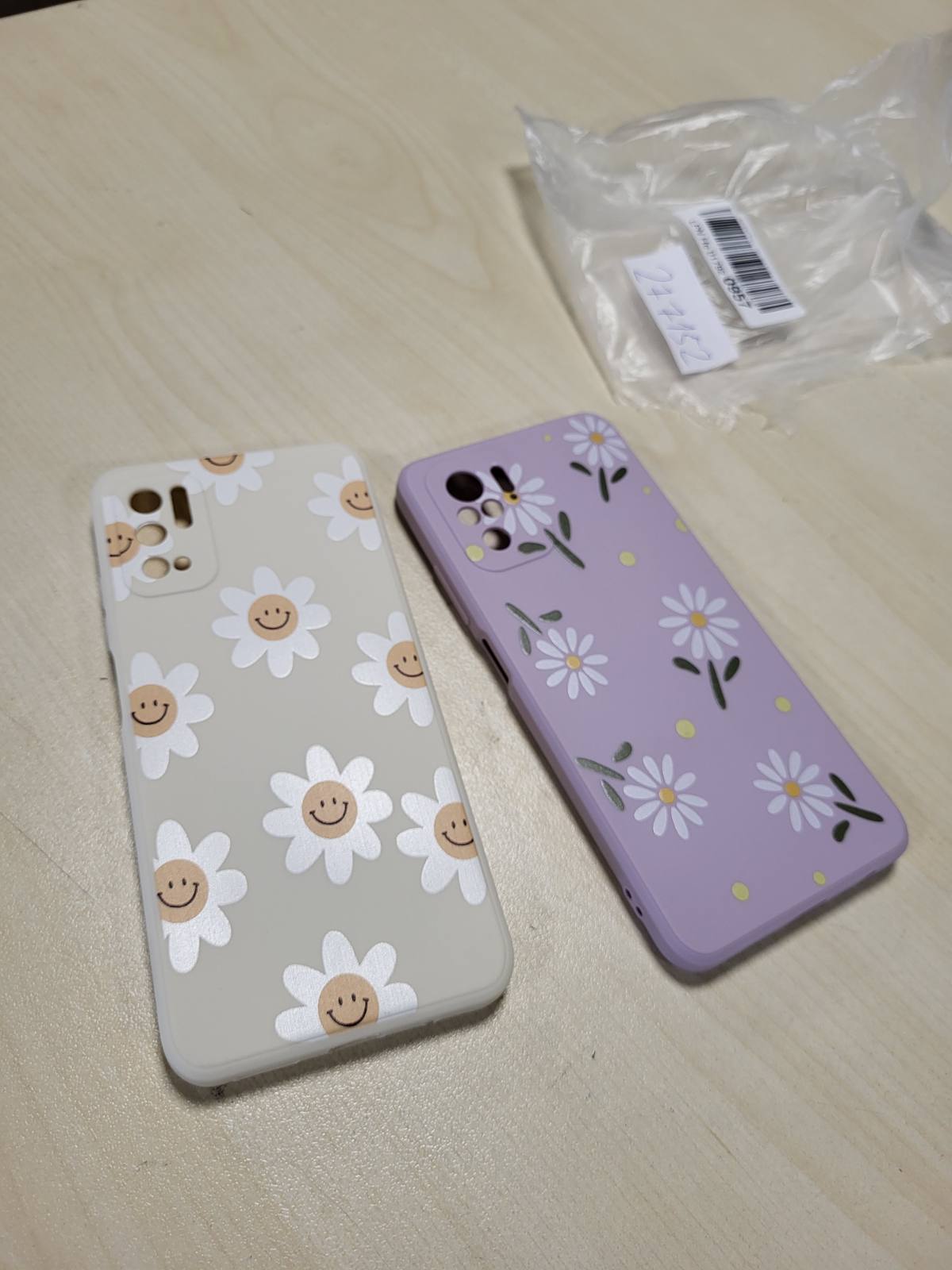 277152 - Yoedge Mbrojtëse me 2 pjesë ngjyrë vjollcë për Xiaomi Redmi Note 10 / Note 10S 4G 6.43" me motive lulesh dhe gjethesh, rezistente ndaj goditjeve TPU