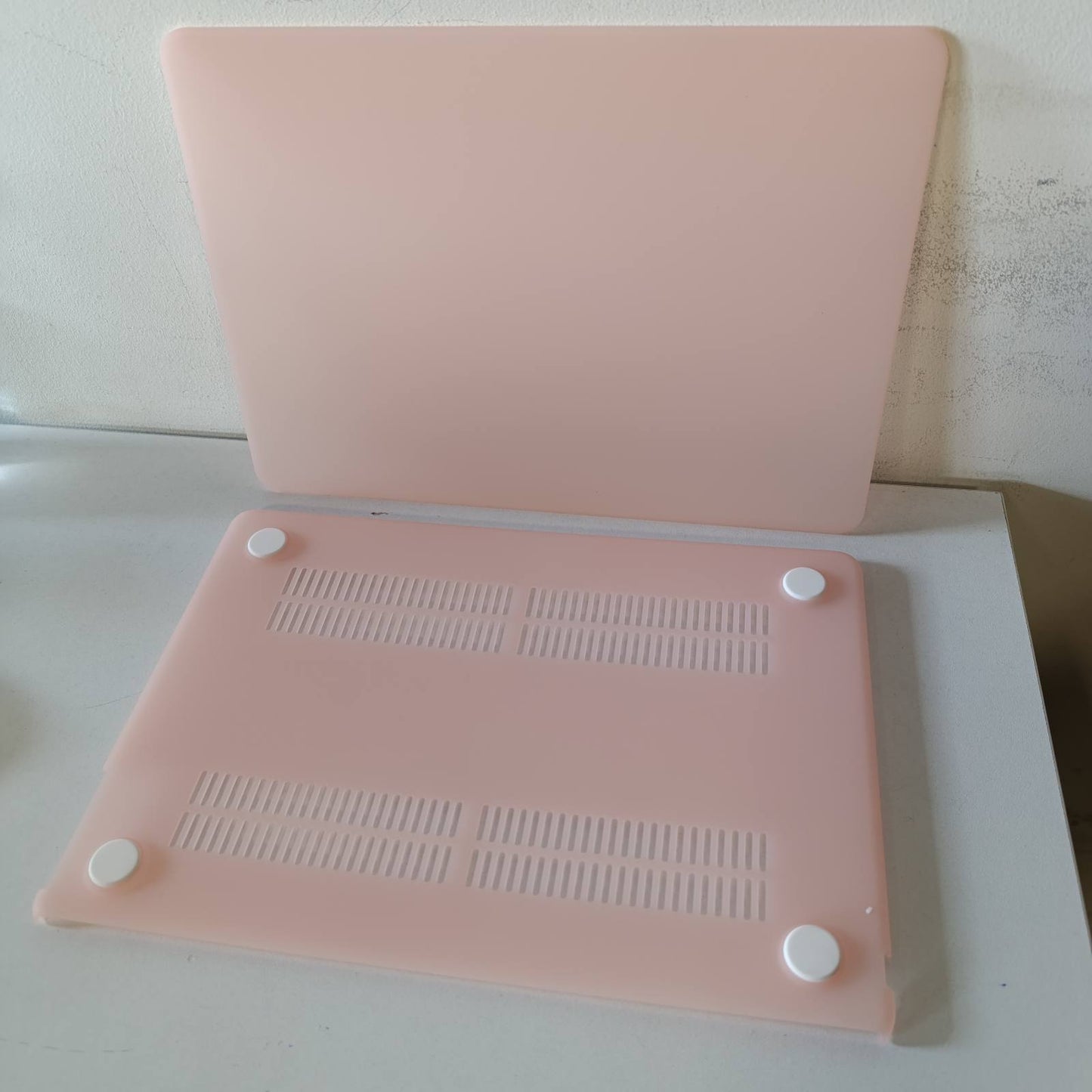 277018 - Mbrojtëse e fortë për MacBook Air 13 inç M5 A3449/M4 A3240/M3 A3113/M2 A2681, versioni 2026/2025/2024/2022, për MacBook Air 13.6", rozë mat.