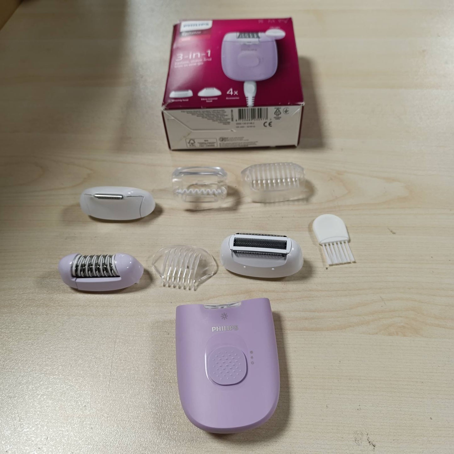 275019 - Philips Epilator Series 4000 BRE257/00, epilator me kabllo për trupin dhe vijën e bikinive, heqje qimesh, rruajtje, prerës flokësh, 0.5mm