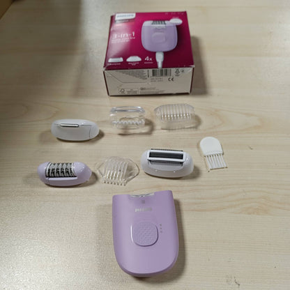 275019 - Philips Epilator Series 4000 BRE257/00, epilator me kabllo për trupin dhe vijën e bikinive, heqje qimesh, rruajtje, prerës flokësh, 0.5mm