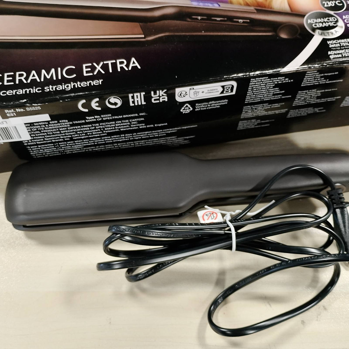 305991 - REMINGTON Pjatëzuese flokësh Pro-Ceramic, pllaka 45 mm, 150-230°C, S5525