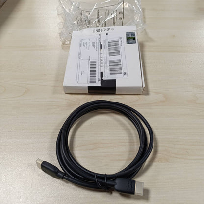 269483 - Amazon Basics Kabllo HDMI, 48 Gbps, i çertifikuar, 8K në 60 Hz, 4K në 120 Hz, lidhës të veshur me ar, 1.8 m, i zi