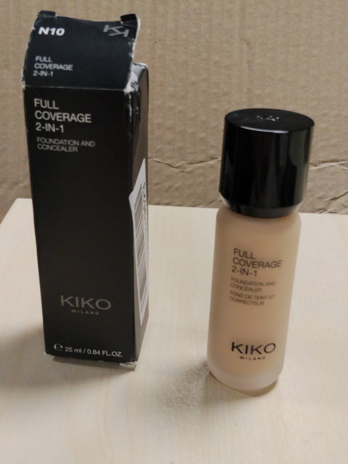 317426 - KIKO MILANO Fondatinë dhe Korrektor 2-në-1, 39 N10, Mbulim i Plotë, Mbulim i Lartë.