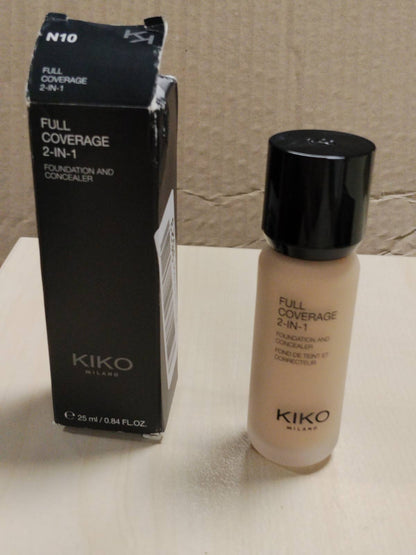 317426 - KIKO MILANO Fondatinë dhe Korrektor 2-në-1, 39 N10, Mbulim i Plotë, Mbulim i Lartë.