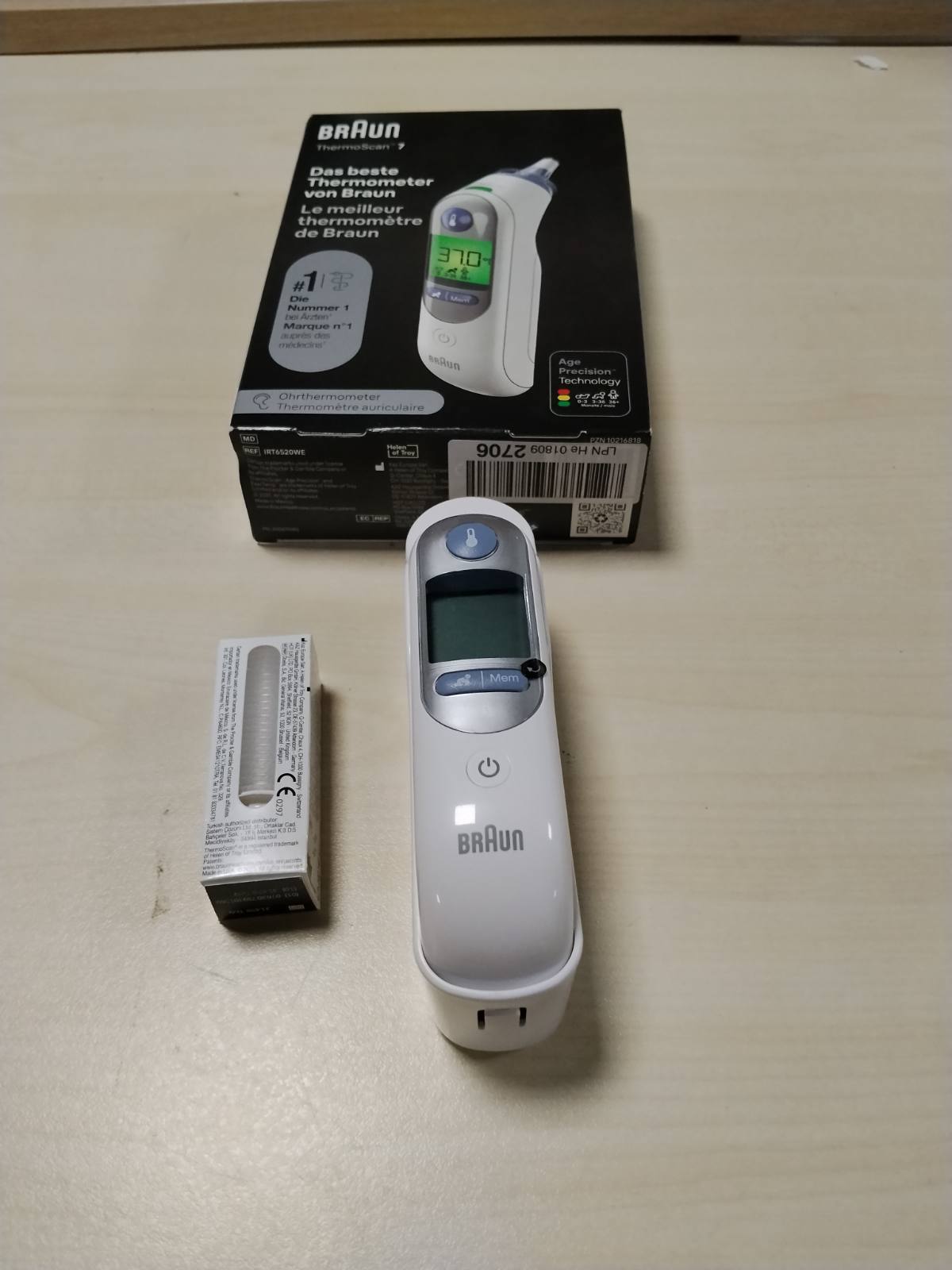 315949 - BRAUN Termometër veshi ThermoScan 7 BRAIRT6520, i bardhë