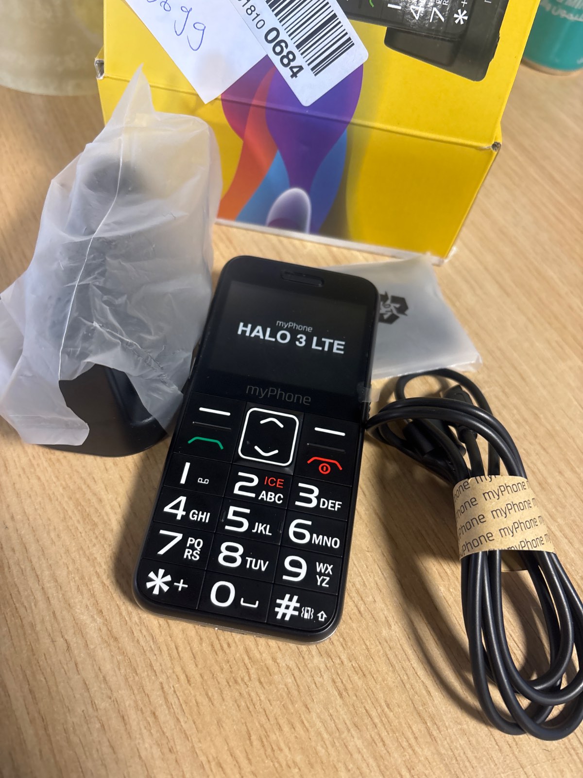 319699 - MYPHONE HALO 3 LTE Telefon për të moshuar, stacion karikimi, 4G, buton SOS, butona të mëdhenj, ekran të lexueshëm dhe i lehtë për t’u përdorur