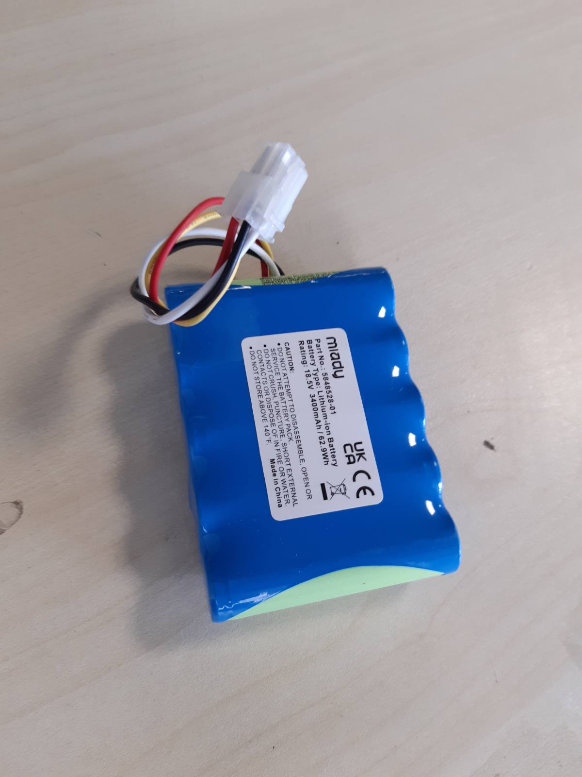 273337 - BATERI ZËVENDËSUSE MIADY 3400MAH PËR KOSITËSE ROBOTIKE, PËR GARDENA SILENO R100Li, R130Li, R160Li, HUSQVARNA AUTOMOWER 310, 315, 584 82 28-01, 584 82 28-02, 584 85 28-01, 589 58 62-01