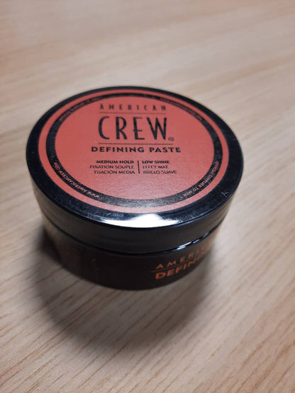 317910 - AMERICAN CREW Pastë Definuese 85g, Dyllë për Flokë për Burra, Mbajtje e Mesme dhe Shkëlqim Natyral