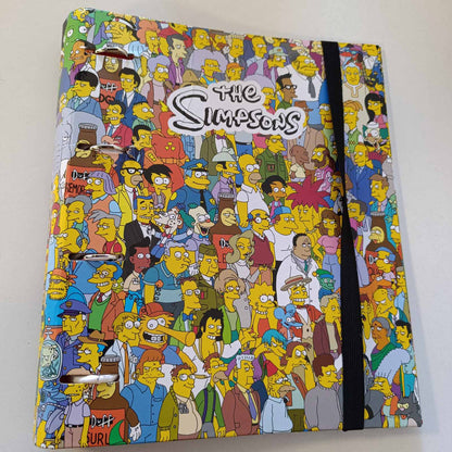 320431 - GRUPO ERIK Dosje me Unaza A4 e Ngushtë, 4 unaza, për mallra The Simpsons, dosje me skedarë për zyrë dhe furnizime shkollore
