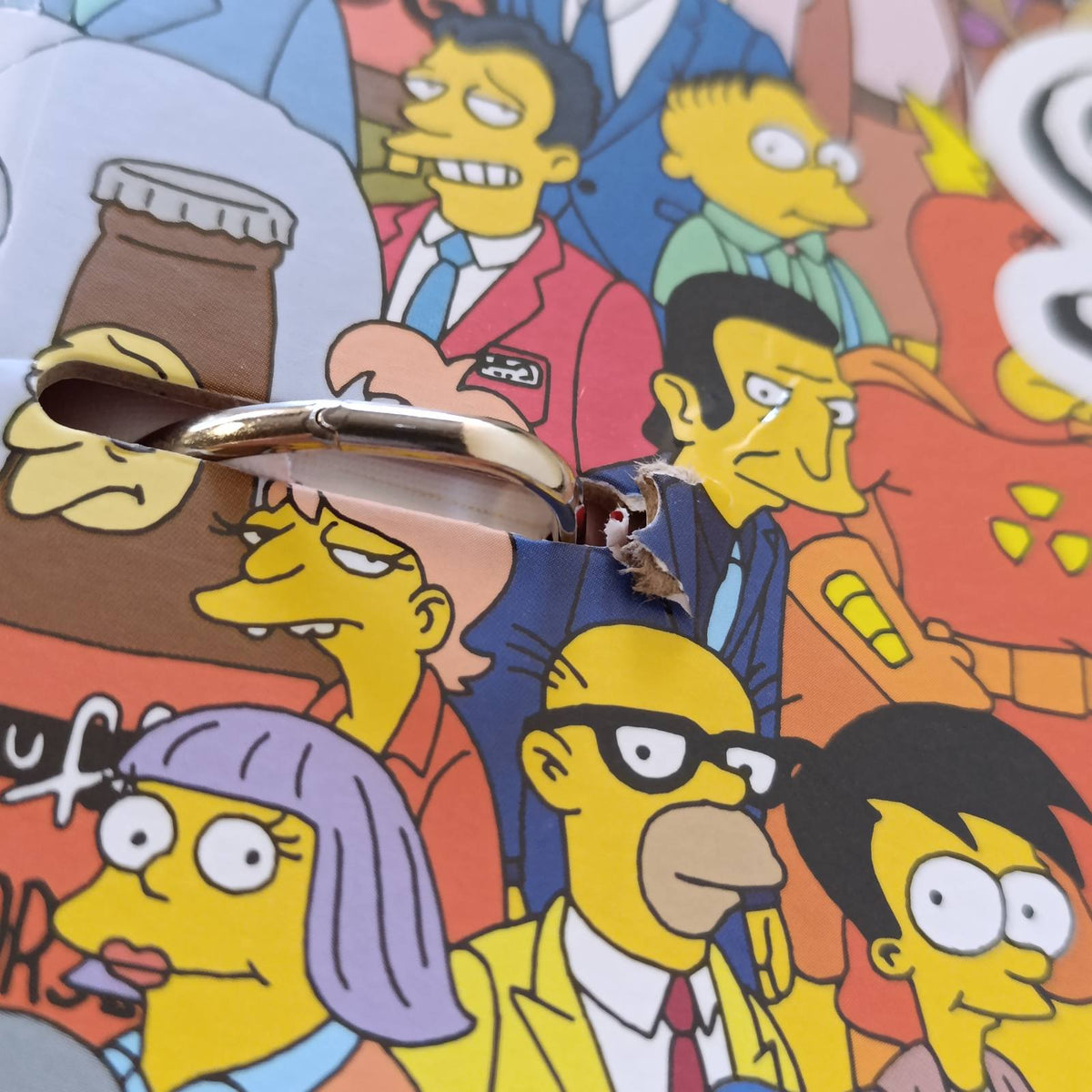 320431 - GRUPO ERIK Dosje me Unaza A4 e Ngushtë, 4 unaza, për mallra The Simpsons, dosje me skedarë për zyrë dhe furnizime shkollore
