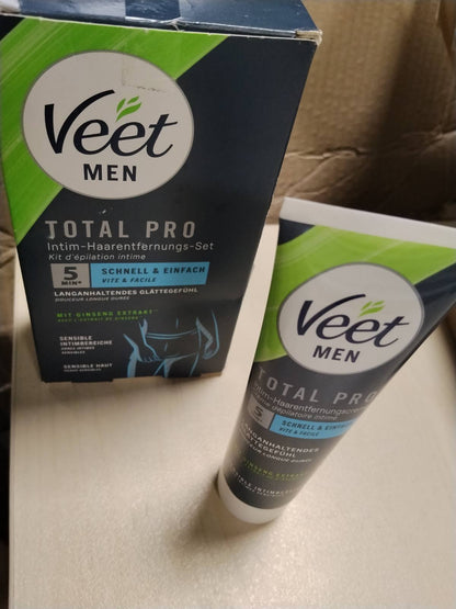 318271 - VEET Set për depilim intim Men - Krem për depilim në zonën intime, për meshkuj - tub 100 ml dhe balsam kujdesi 50 ml